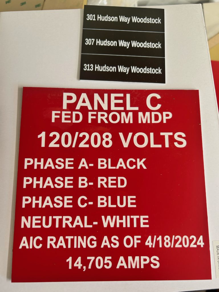 electric panel labels